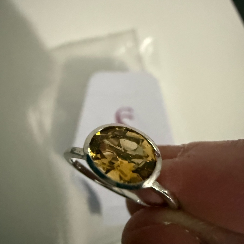 Savvy Cie Sterling Silver Citrine ring